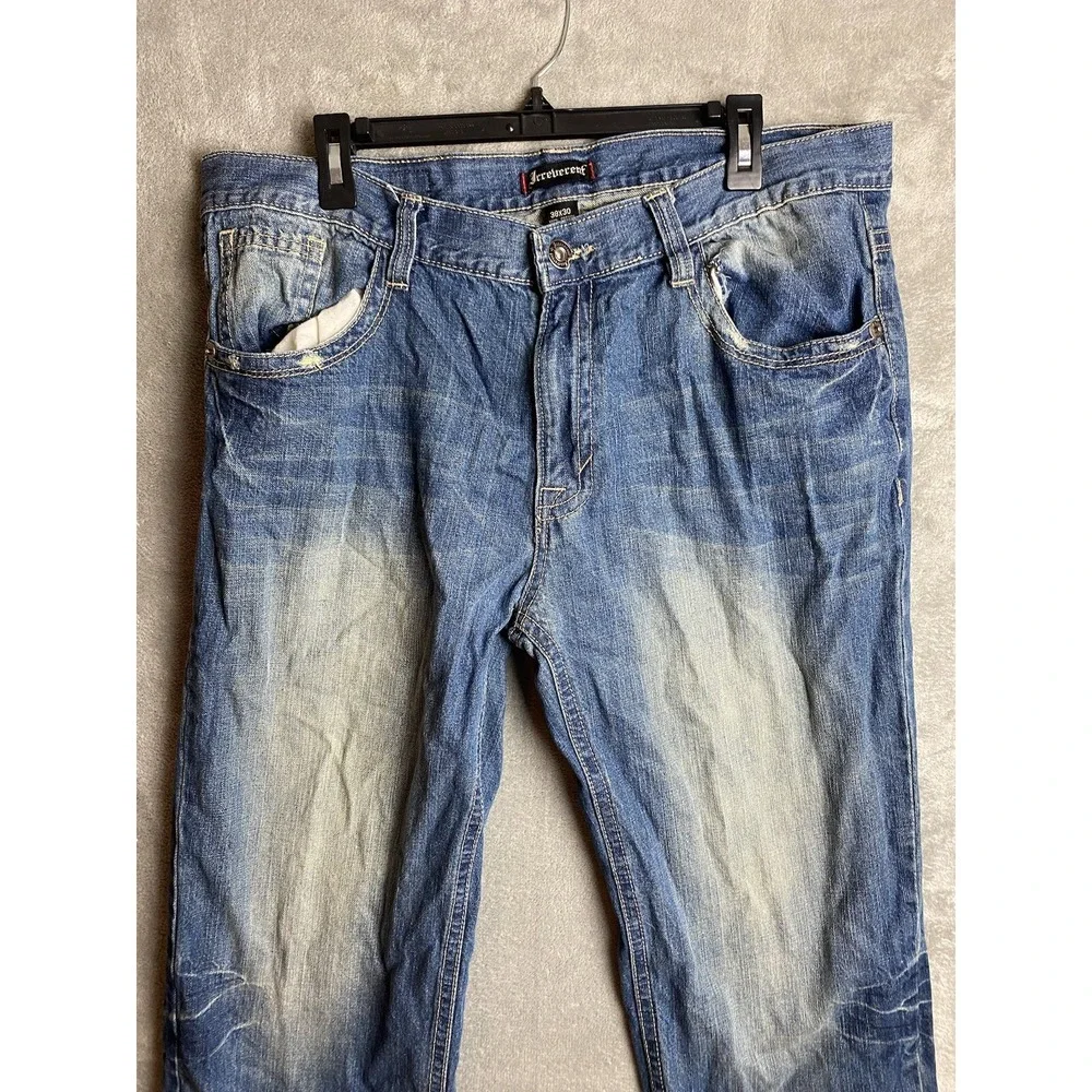 Irreverent Mens 38x30 Blue Jeans
